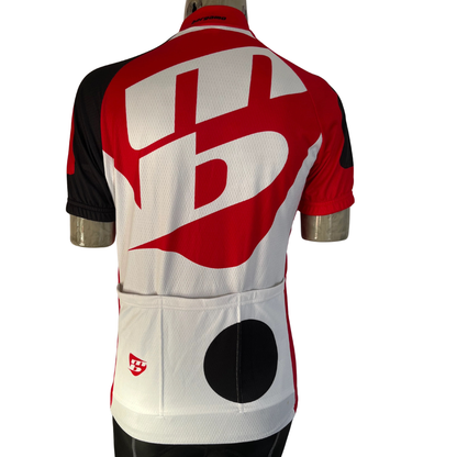 Bergamo SS 1/4 zip jersey red/white