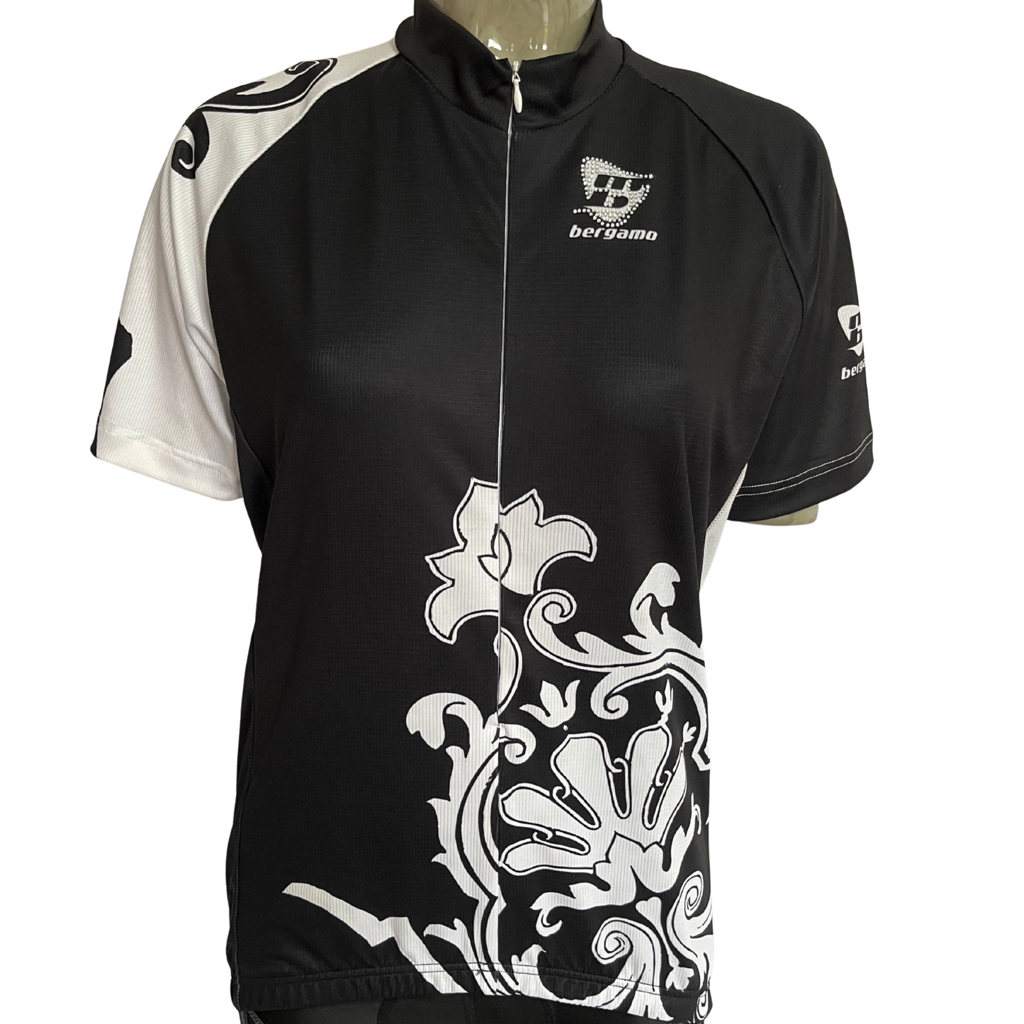 Bergamo Ceylon 3/4 zip women’s jersey black/white