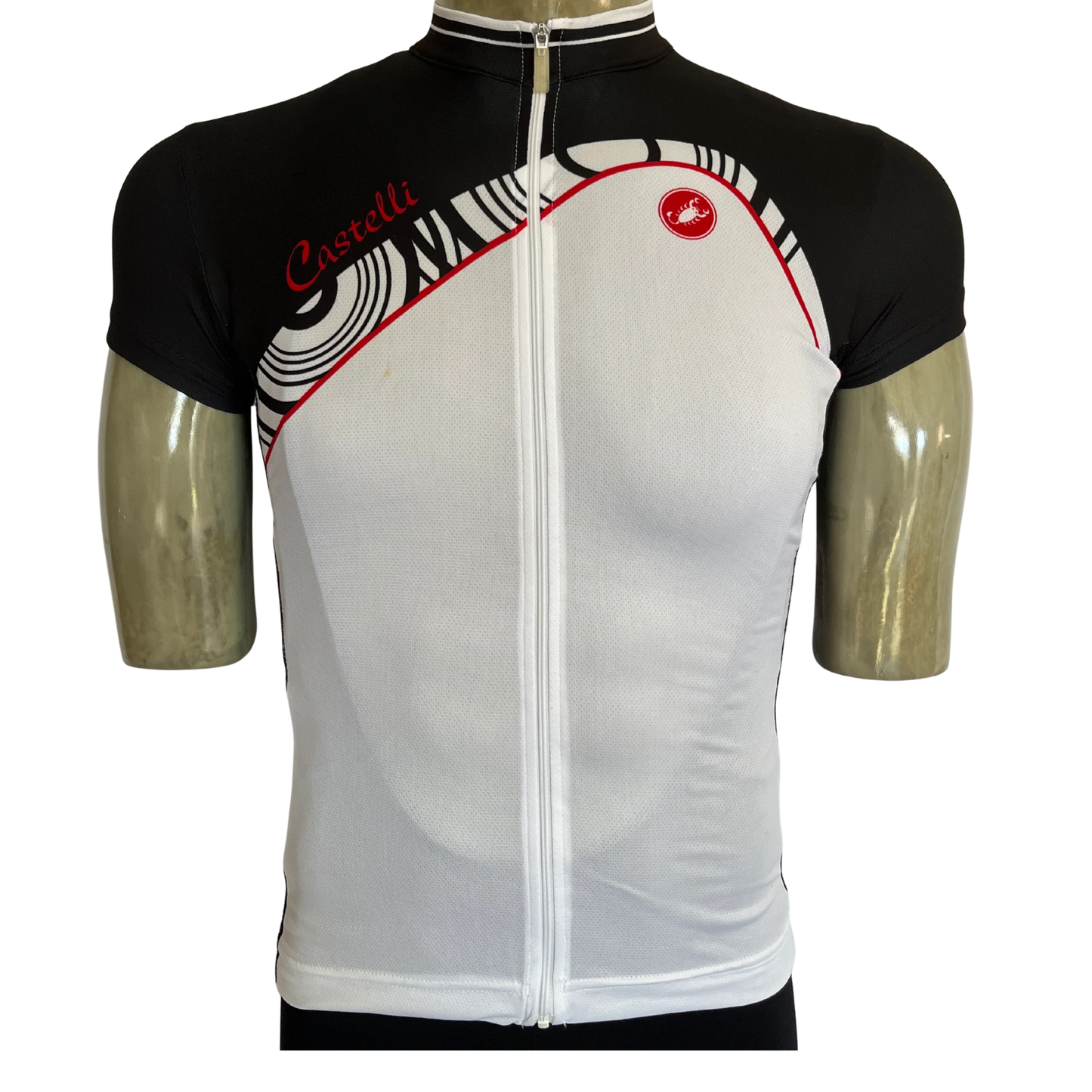 Castelli Tesoro full zip jersey white