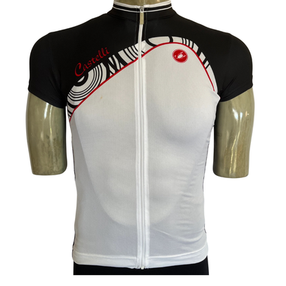 Castelli Tesoro full zip jersey white