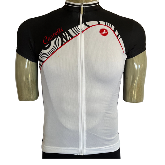 Castelli Tesoro full zip jersey white