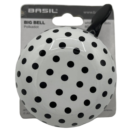BASIL Big Bell Polkadot 80MM white