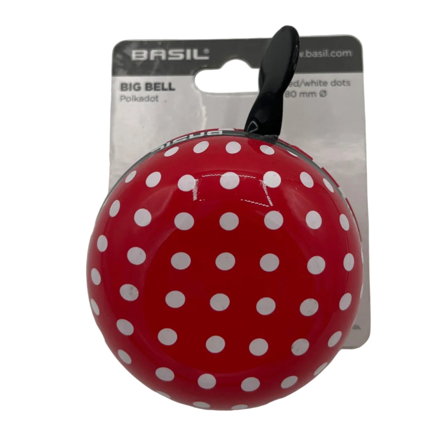 BASIL Big Bell Polkadot 80MM Red