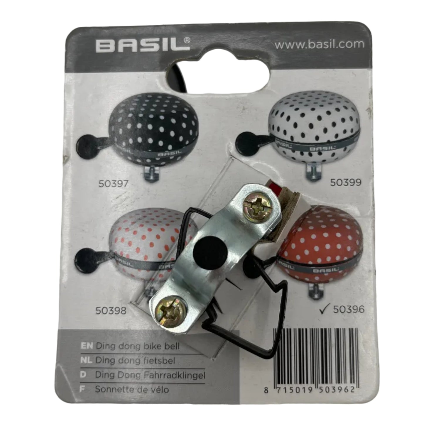 BASIL Big Bell Polkadot 80MM Red