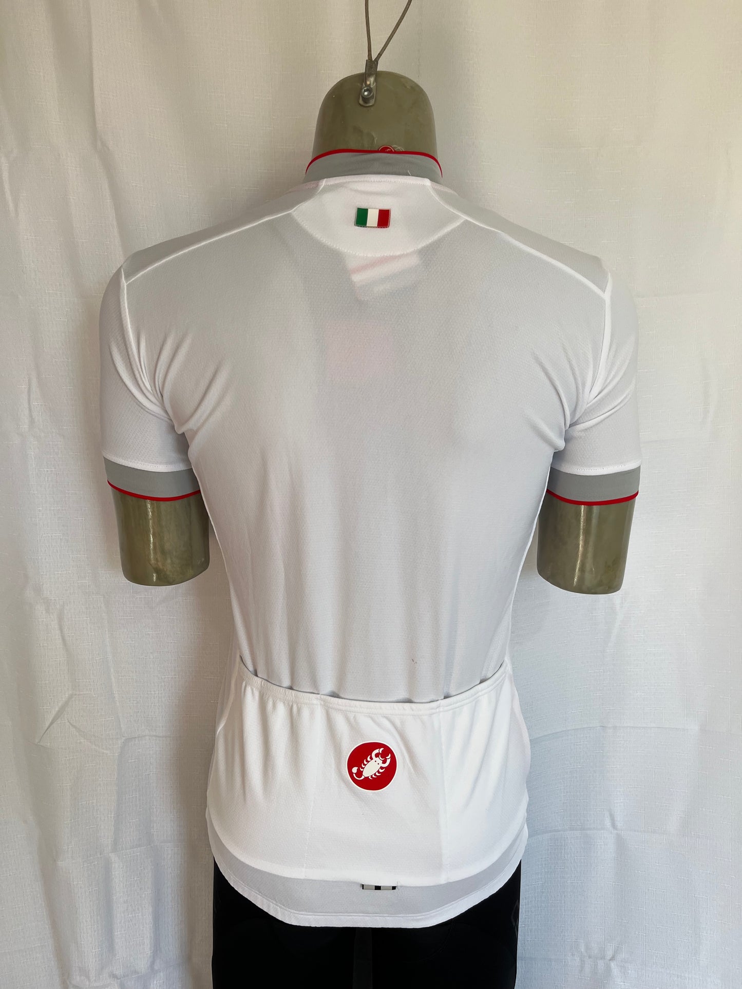 Castelli GPM full zip jersey white/grey
