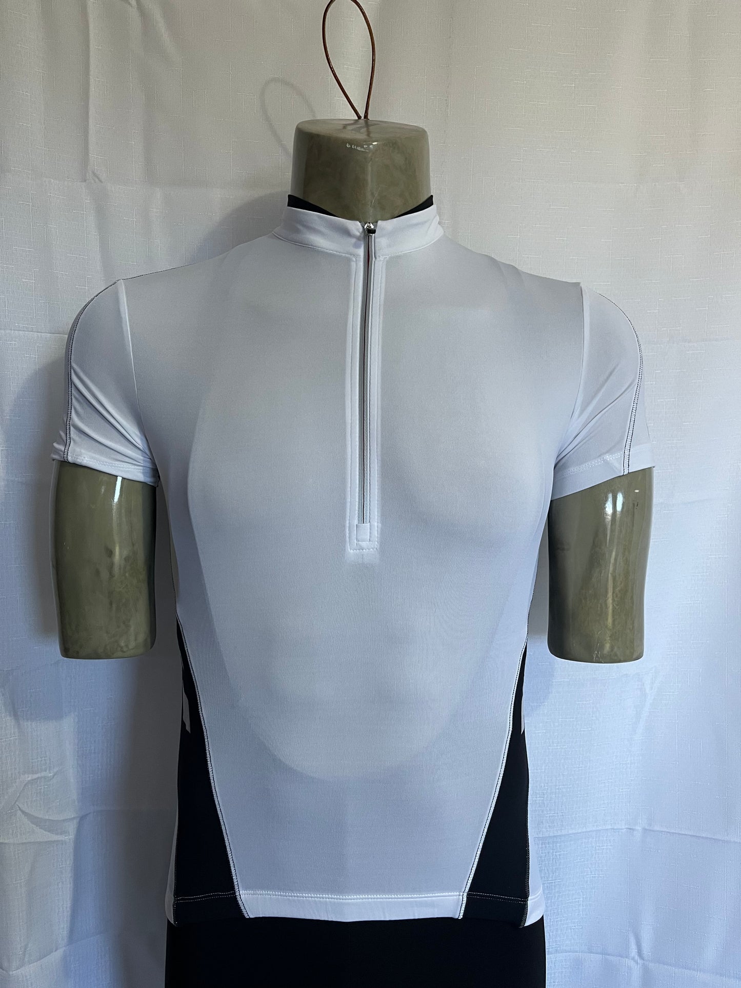 RH+ Vertigo 1/2 zip jersey white