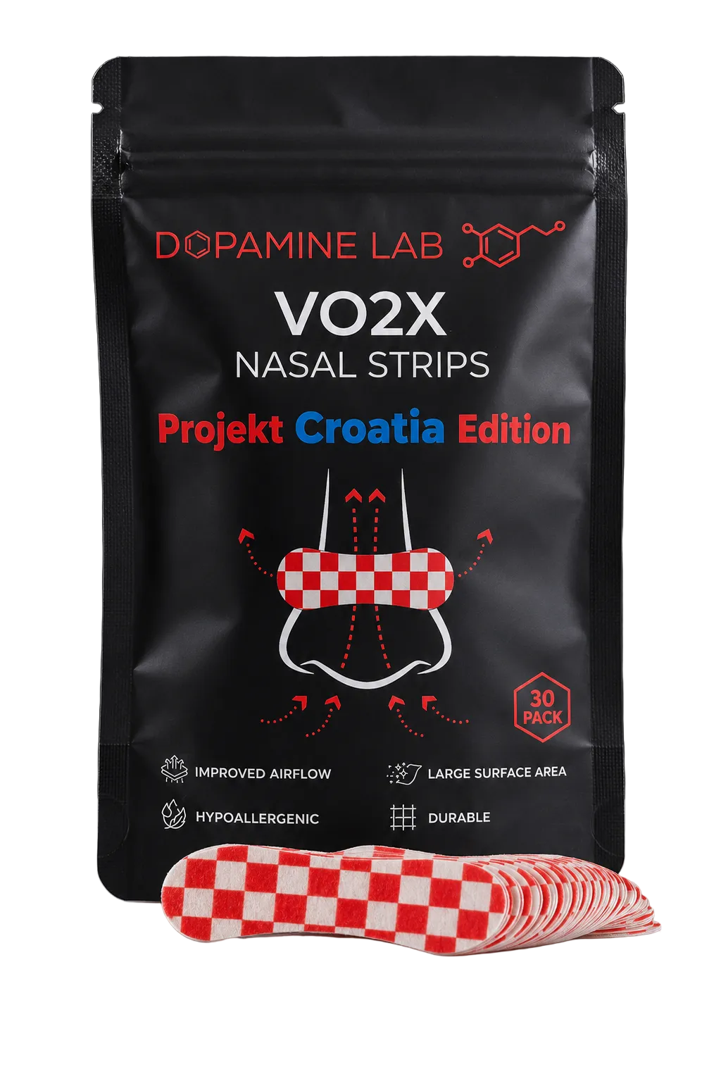 VO2X Nasal Strips 30 Pack – PROJEKT CROATIA EDITION