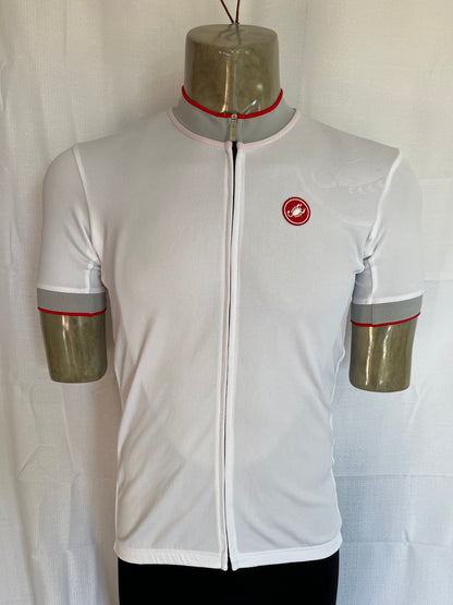 Castelli Volata 2 full zip jersey white