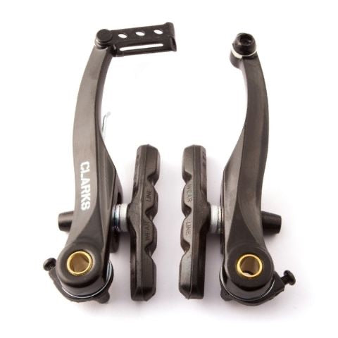 CLARKS V- Brake 110mm Arms, Linear Pull, Alloy, Black, for Front or Rear