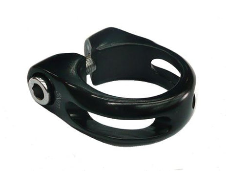 SEAT POST CLAMP 31.8 ALLOY WITH LIP, BLACK