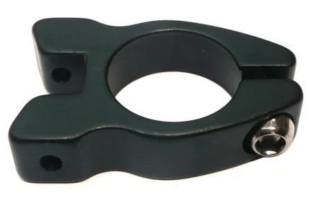 CLAMP- REAR CARRIER/ SEATPOST CLAMP WITH ADDITIONAL NODES (5MM) TO ATTACH REAR CARRIER, 29.8MM BLACK