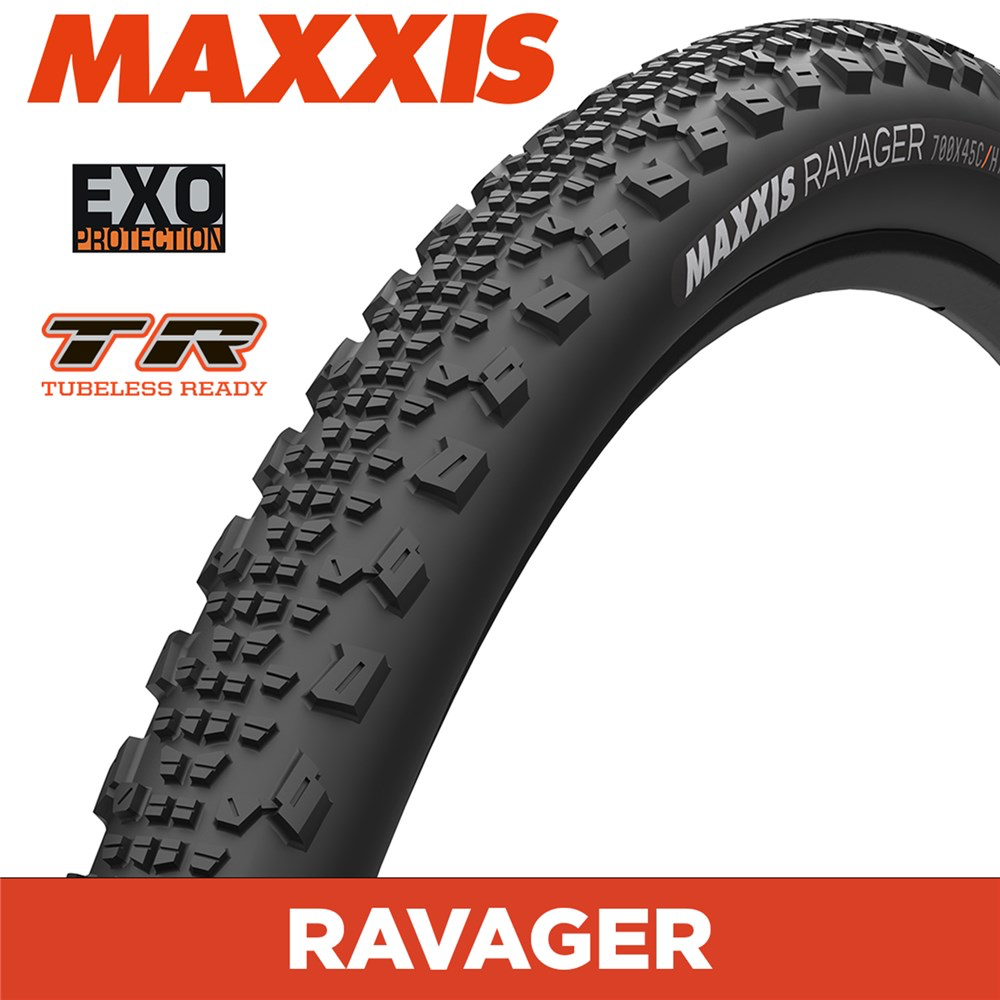 MAXXIS GRAVEL RAVAGER 700x50C EXO/TR FOLDABLE 60TPI E25
