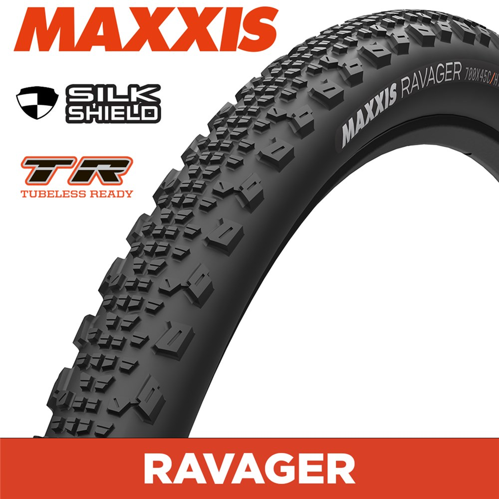 MAXXIS GRAVEL RAVAGER 700x40C SILKSHIELD/TR FOLDABLE 60 TPI E25