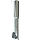 STEM RISER CR-MO SILVER DIA 25.4-28.6mm  L 210mm