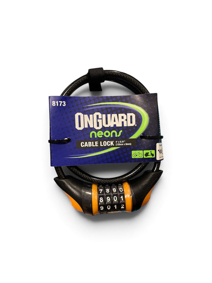 ONGUARD NEON COMBO CABLE LOCK |120cm-8mm
