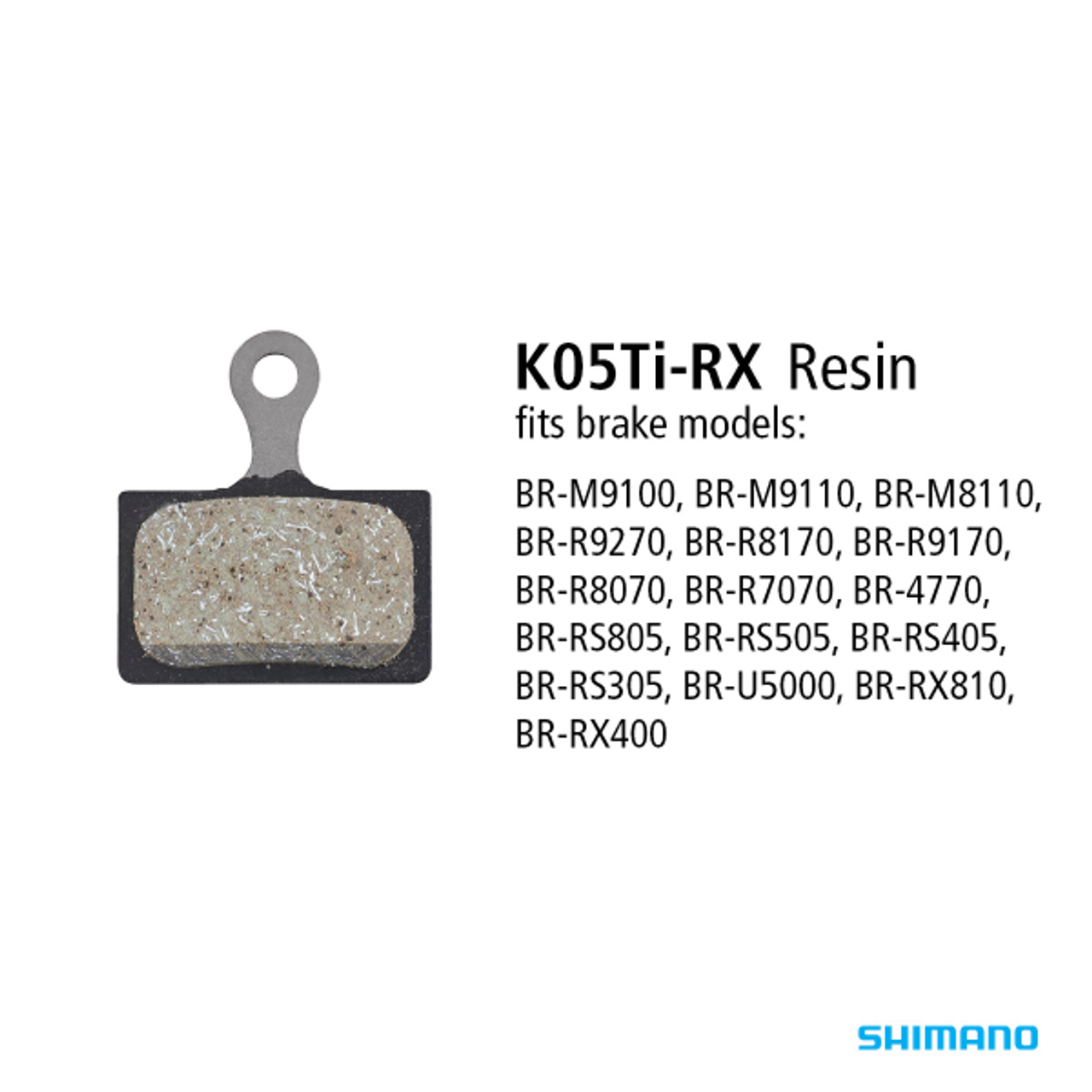 Shimano BP-K05TI-RX - BR- M9100 Resin Pads & Spring