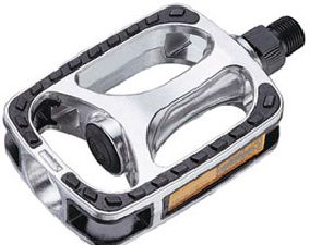 PEDAL 9/16" ALLOY PLATFORM SLVR/BLACK