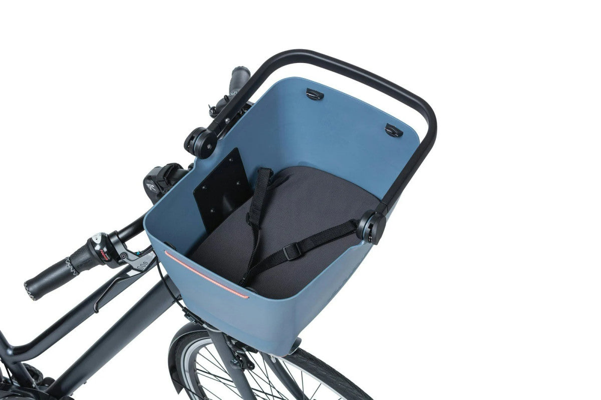 BASIL BUDDY DOG BICYCLE BASKET - FADED DENIM